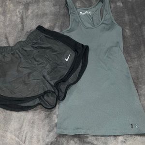 Closet Clean-Out Nike Dri-fit XS shorts and UA xs Tank